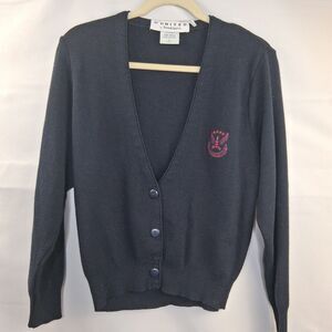 Vintage United Airlines Brookhurst Uniform Wool Blend Women's Cardigan Size L